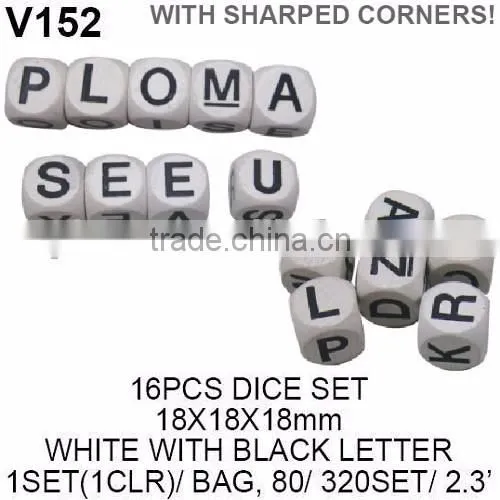 12PCS COLOR WOODEN DICE