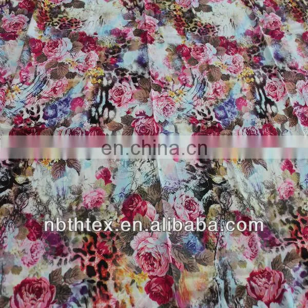 rayon printed design fabric