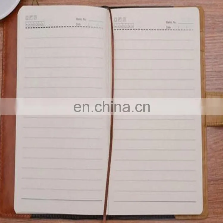 2018 factory wholesale custom A5/A4/B5 brown leather hardcover notebook printing with magnet buckle