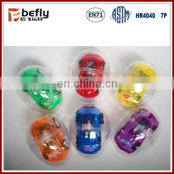 Transparent mini capsule toys with car