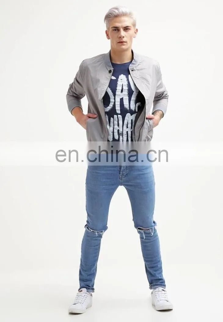 China maufacturer men apparel custom tall t shirts t-shirts screen printing in front wholesale