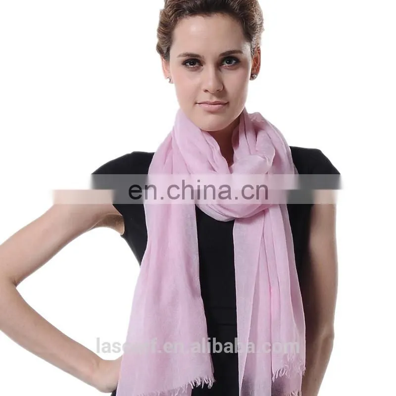 Fashion accessories light pink cashmere wrap lady scarf