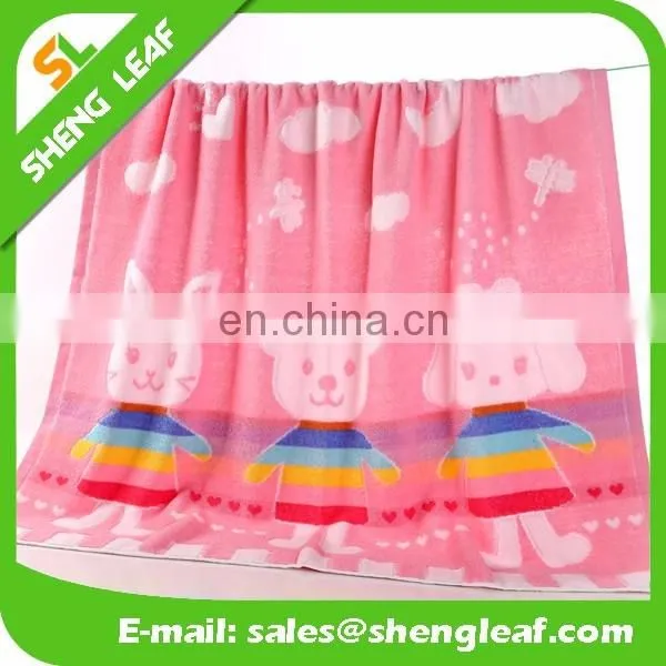 Cute Customized Printing logo Bath Towel for sale