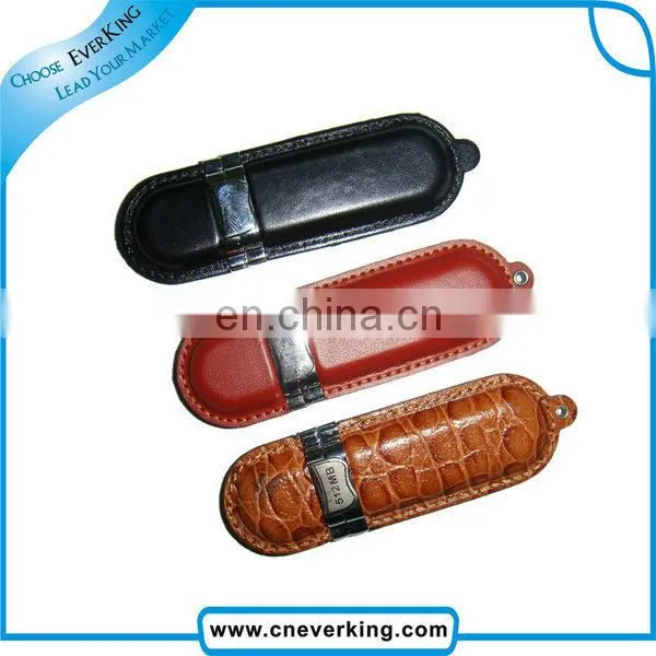 cheap 4gb leather pouch for usb flash drive