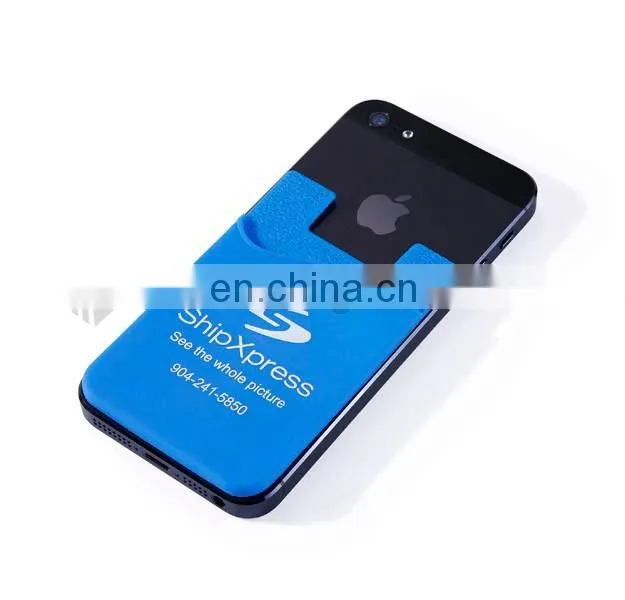 Promotional gifts mobile phone silicone business card wallet