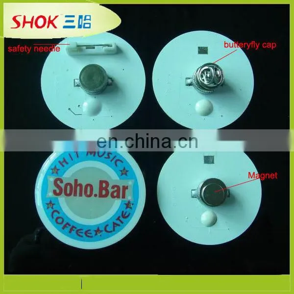 New good quality promotional design led badge for party