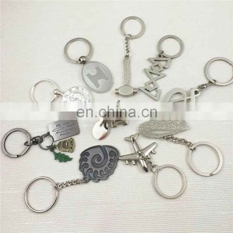 Customized 3D airplane metal keychains