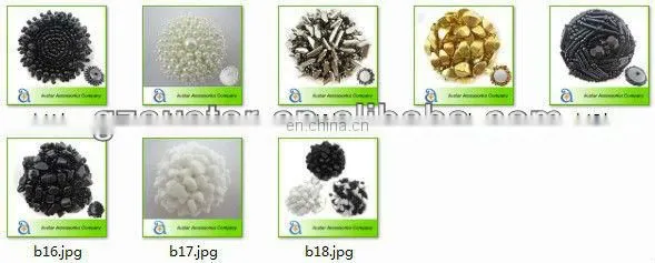 Black beads handmade decorative button