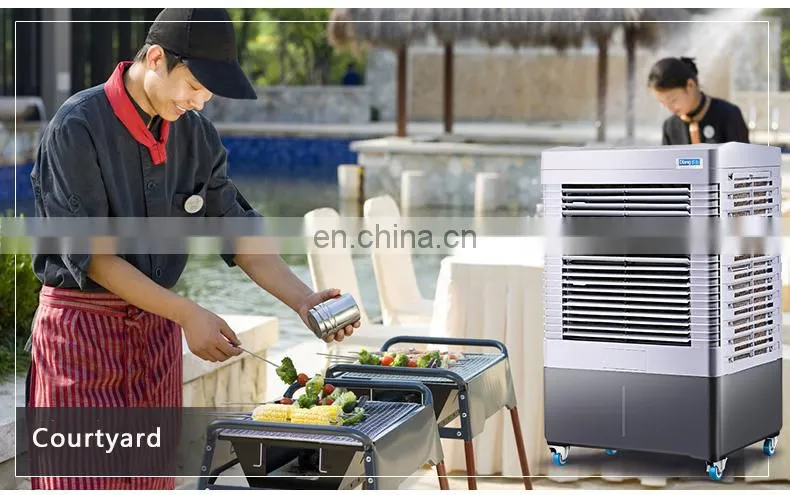 Hot sale small air cooler remote control timing fan portable evaporative water coolers