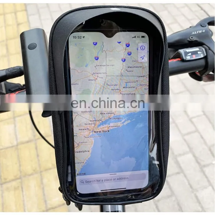 Large capacity new convenient waterproof front frame seat storage handles mobile phone buttons touch screen bicycle front bag