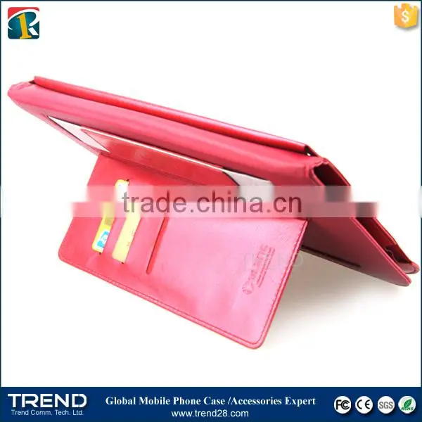 china supplier kickstand folding leather case for samsung tab 3