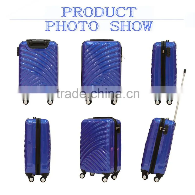 20''/24''/28'' PC+ABS abs coloful luggage set plastic travel luggage cheap trolley suitcase set for 2015 new style