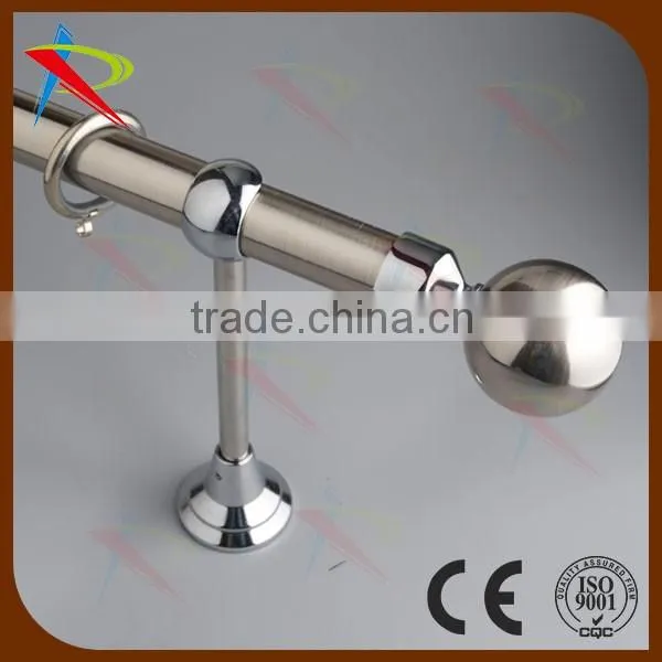 Brush gold/chrome/antique brush aluminium curtain finials for curtain rods/curtain poles