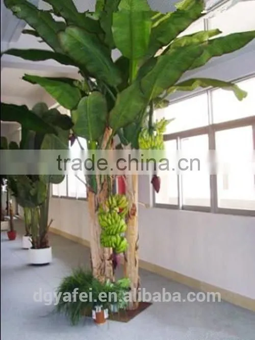 2014 the hot sale plant tree type large leaf evergreen leafartificial plants artificial banana plants