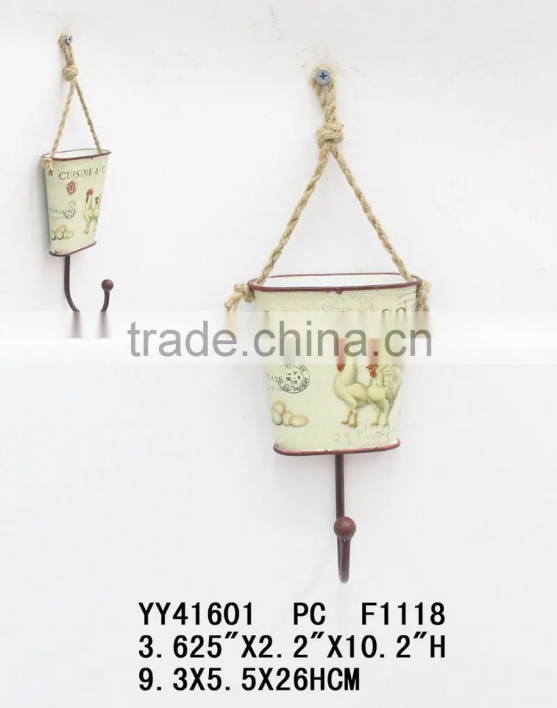 antique bird metal single hook for home decor