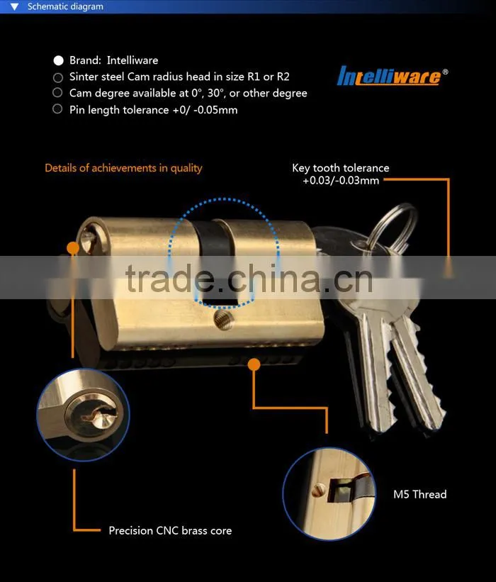 Mortice Door Lock Cylinder 1K2001