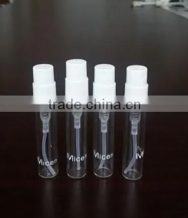 1.5ml 2ml 3ml glass perfume spraying bottle, gift set glass vial
