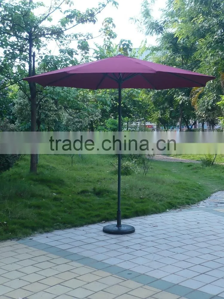 High quality iron frame beach umbrella promotional outdoor parasol without base