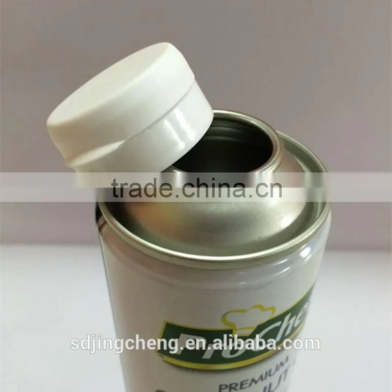 aluminum aerosol cans wholesale with 27mm plastic oil flip top cap
