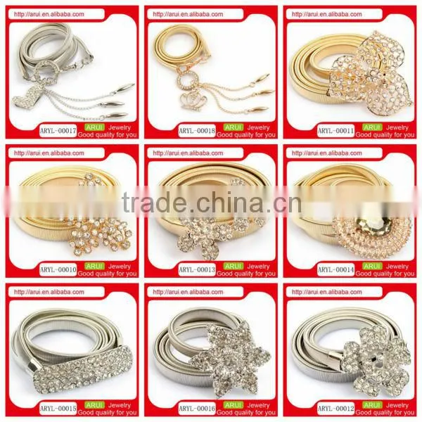 Hot heart shape belly chain crystal diamond waist chains jewelry