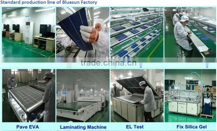 High efficiency 250W mono and poly solar module 5w to 3000w solar panels in China Manufactory