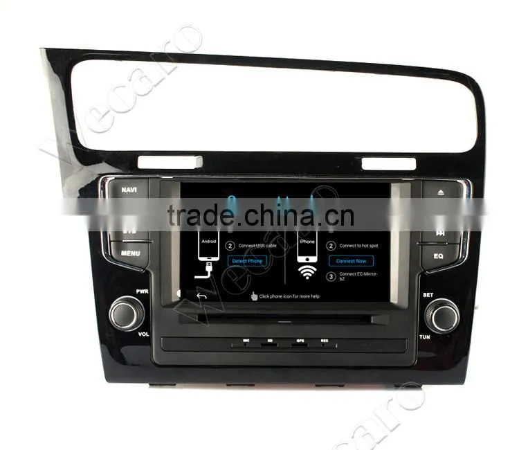 Wecaro 7" WC-7003 Android 4.4.4 car multimedia system in dash car stereo dvd for vw golf 7 radio gps 1.6 ghz cpu 2013 2014 2015