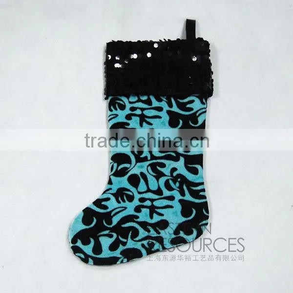Polyester Christmas Stocking with Sequin