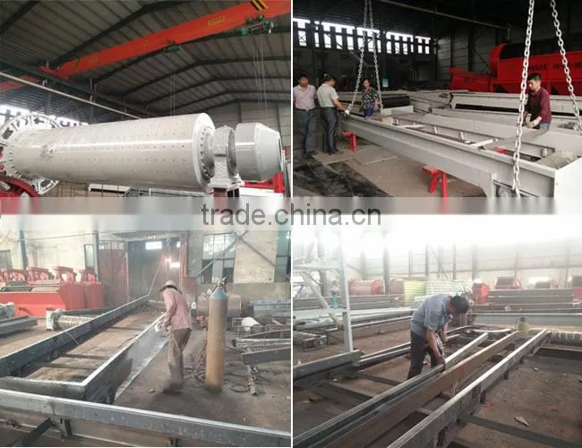 Placer gold washing plant trommel screen machine