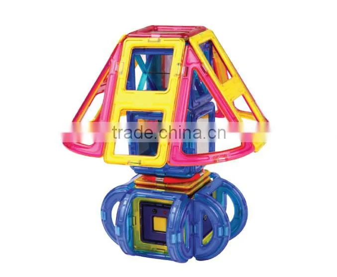 New MagKiss-Magformers Set Magnetic Building Toy Triangules Rainbow Family Fun Game Kids
