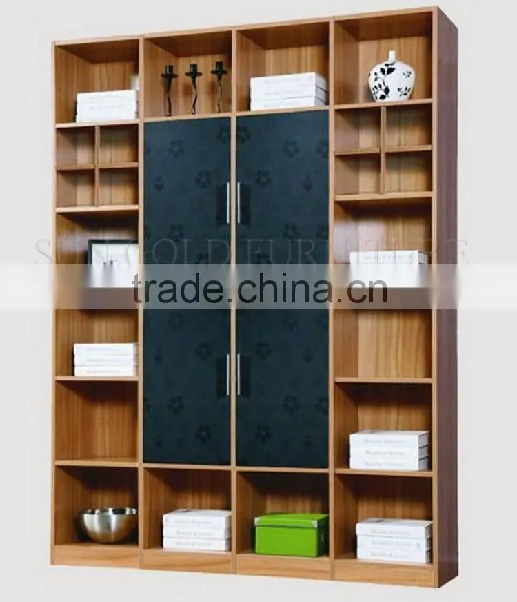 Office wood filing cabinet office bookcase wooden bookshelves (SZ-FCB367)