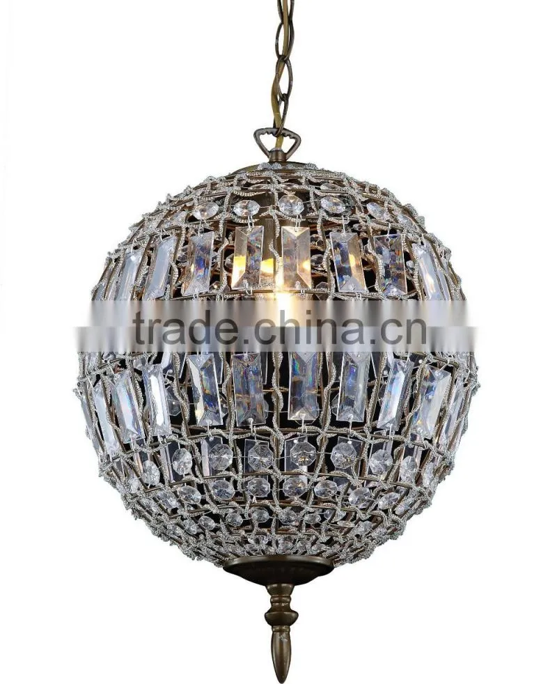 Crystal Round Pendant Light