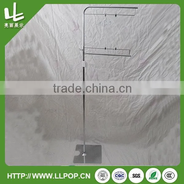 Floor POP display stand with hooks