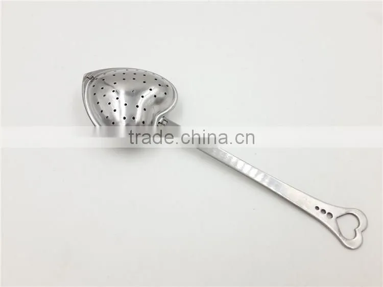 Stainless steel hearted shaped tea strainer tea accessory