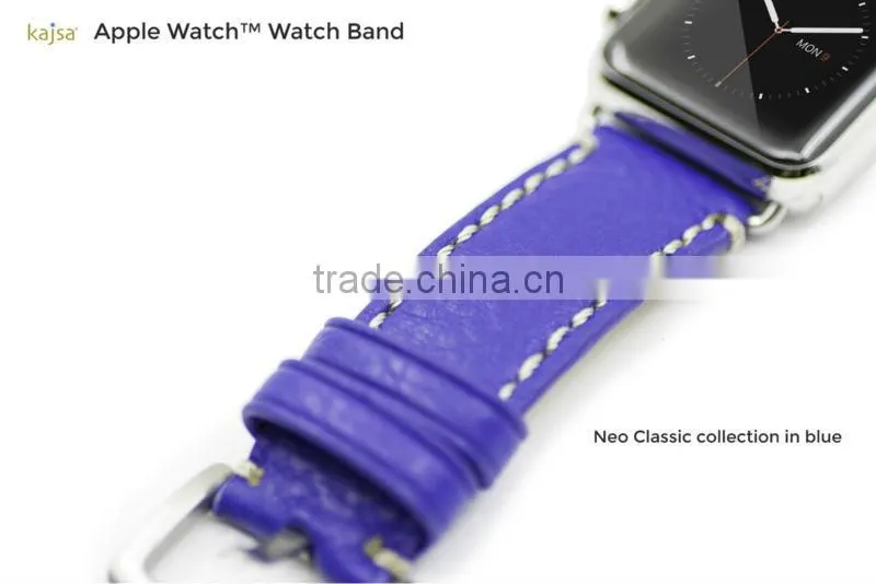 Original kajsa Neo Classic Collection Genuine Leather Watch Band Wrist Strap For 42MM Apple Watch MT-3967