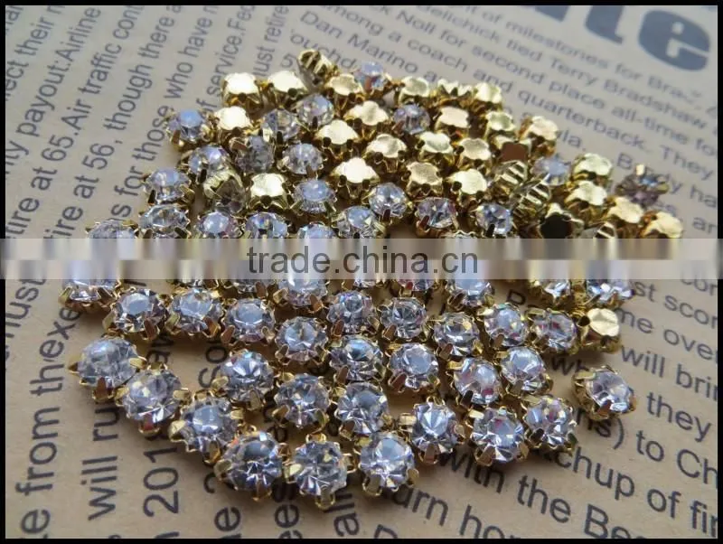 High quality crystal rhinestone claw! Wholesale rhinestone in settings!Bulk metal base rhinestone claw rhinestone in setting!!