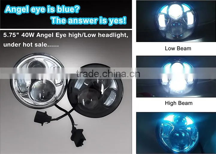 New arrival and Smart design 50w 5.75 led headlight for harley motorcycle