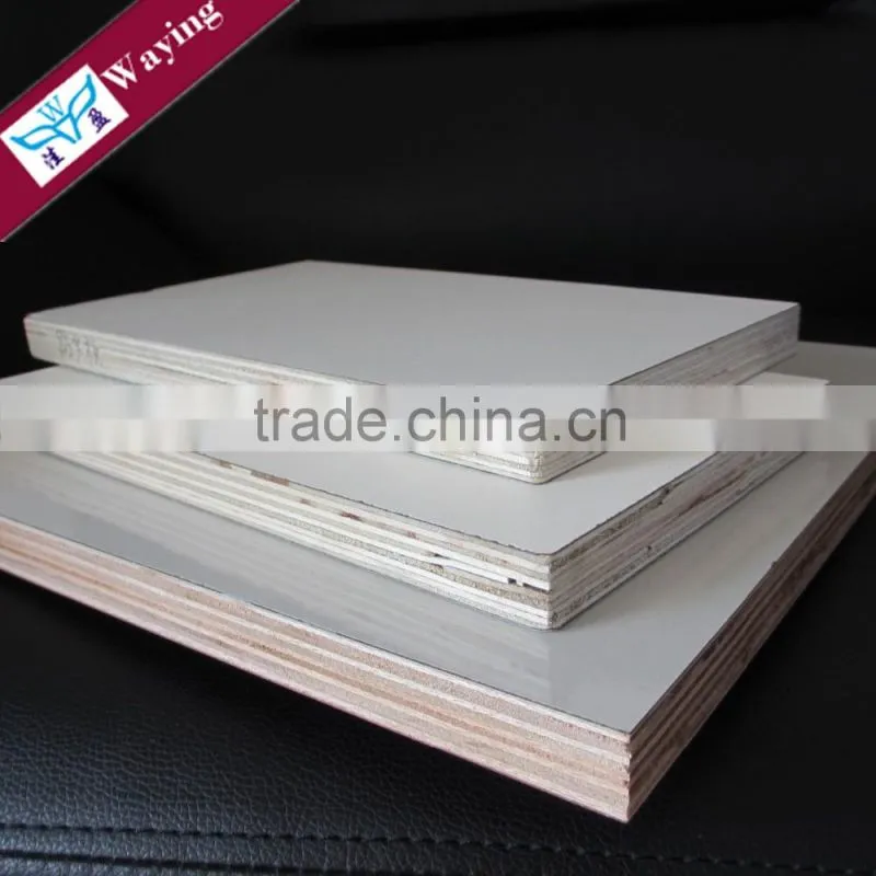 white melamine coated plywood for modern kitchen cabinets