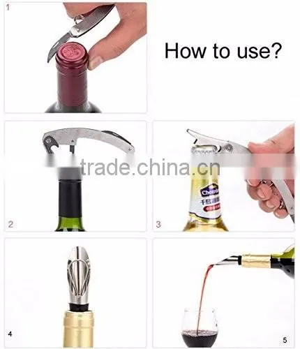 Wine Connoisseur Kit Wine Accessories Bottle Opener Dinner Party Gift Bar Set