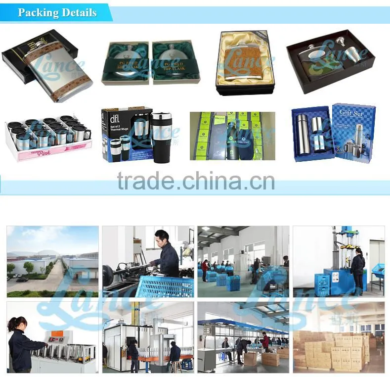 China factory wholesale cola shaped vacuum 18/8 stainless steel water bottle