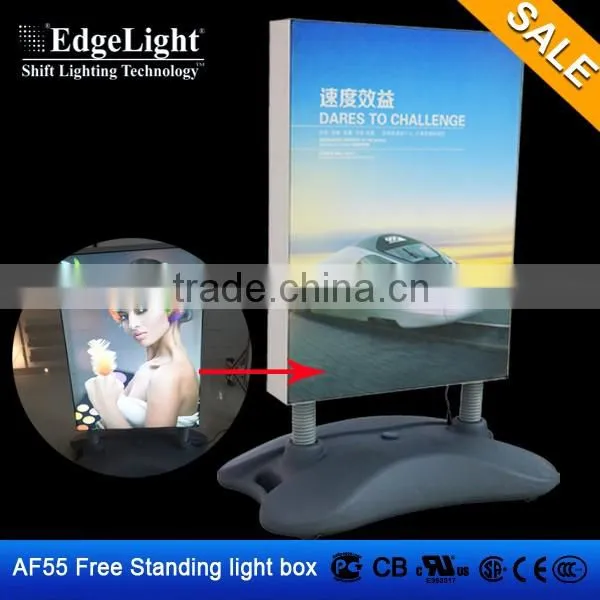 AF55 Free standing Fabric Double sides light box 12v/24v