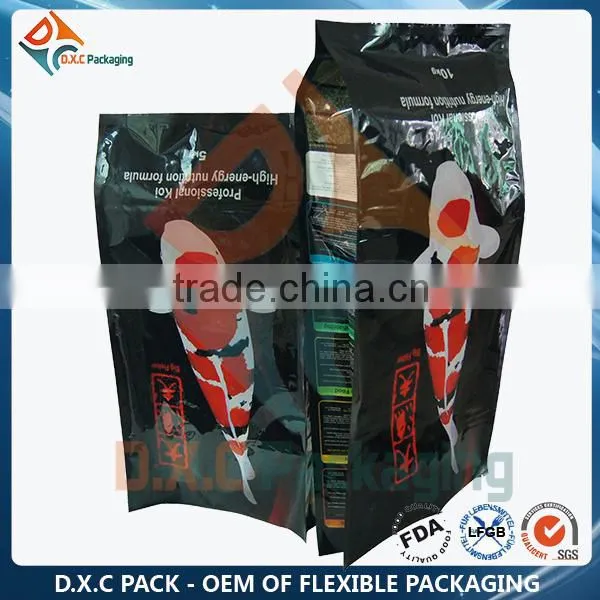 5kg Metallic Laminated Side Gusset Bag For Fish Food / Fish Feed