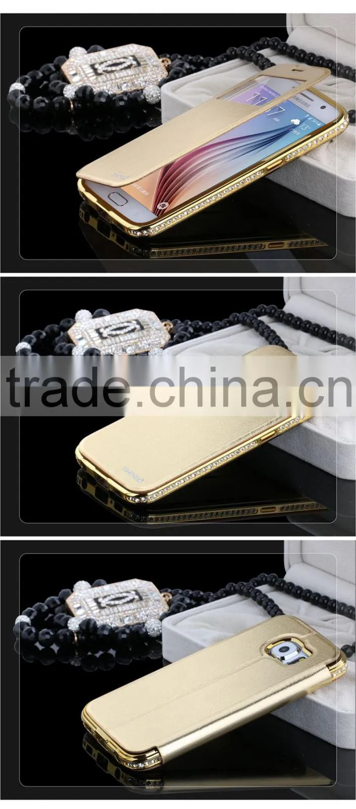 Newest Design Leather Phone Case for Samsung S6