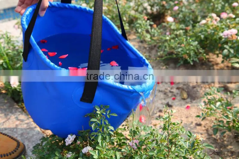 camping hiking multi function outdoor folding bucket