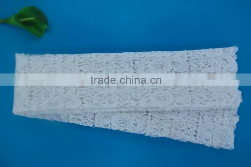 LXE007 Factory Direct Selling White lace fabric Fashion White Voile Lace white swiss polyester lace