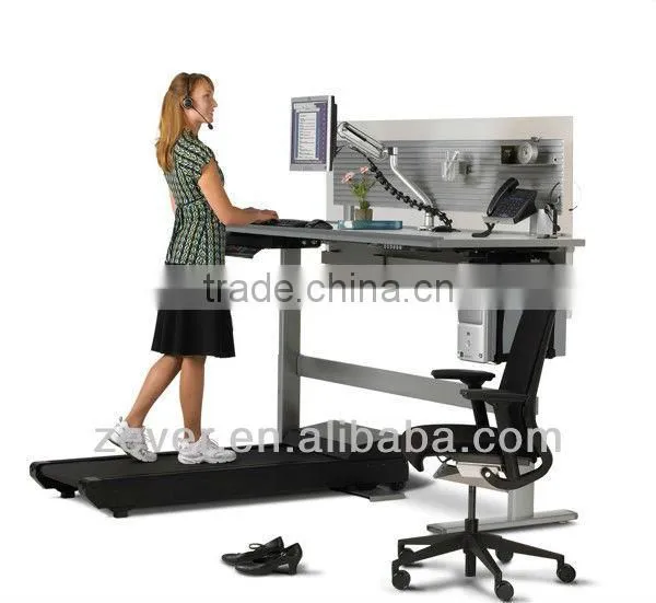 Ergonomic office walking machine workstation
