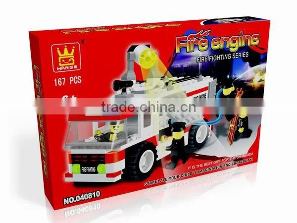 The Fire fighter building block child toy for boys