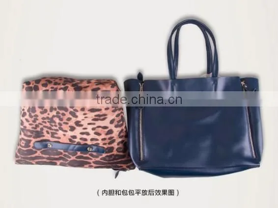 2 in 1 fashion white noble lady pure leather handbags