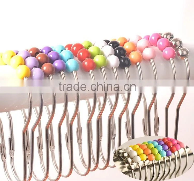 Shower Curtain Hooks / Shower Curtain Hooks, Chrome, 12-Pack /Curtain Accessories - Shower Curtain Hooks