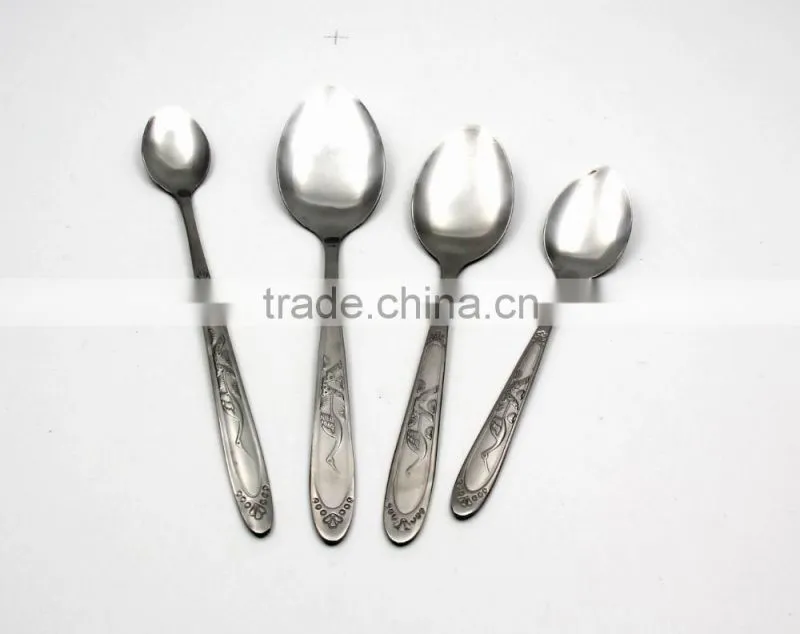 China best quality multi-purpose stainless steel spoon fork knife sets in kitchen and restaurant