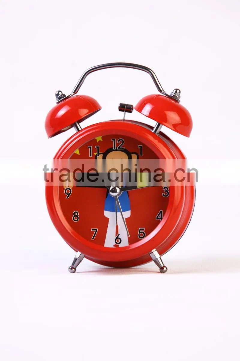 new prouduct colorful casting funny alarm clock with double ring bell